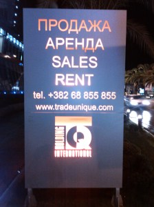 "Prodaja" na crnogorskom, srpskom, bosanskom i hrvatskom jeziku