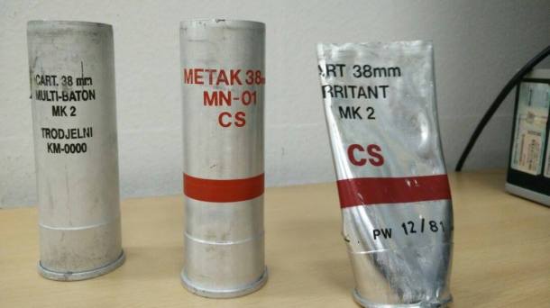 Slika iskorišćenih projektila.